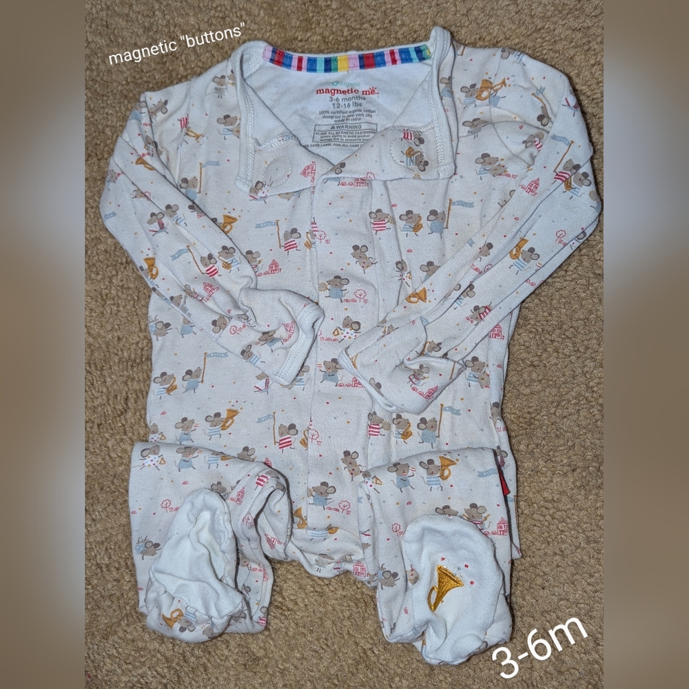 Magnetic Me Baby Onesie with Animal Print